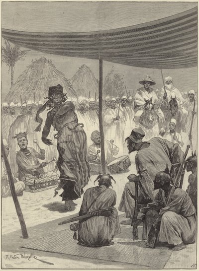 Dance before the King of the Sofas in West Africa by Richard Caton Woodville junior