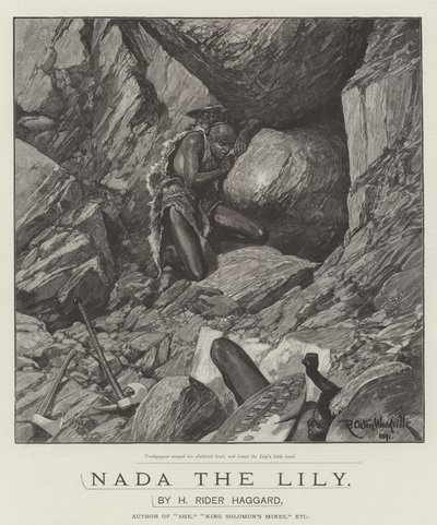 Nada the Lily, by H Rider Haggard by Richard Caton Woodville junior