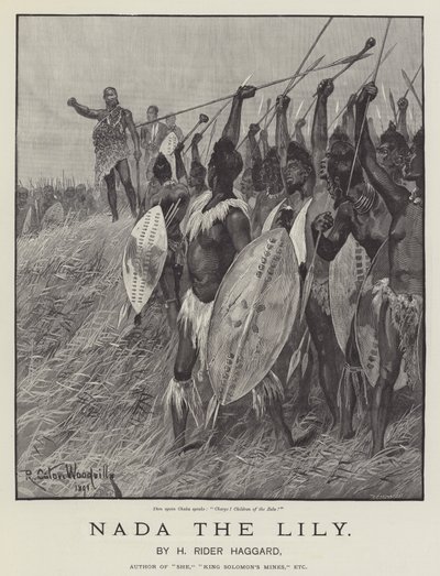 Nada the Lily, by H Rider Haggard by Richard Caton Woodville junior
