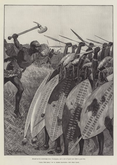 Nada the Lily, by H Rider Haggard by Richard Caton Woodville junior