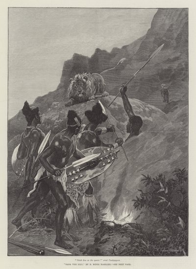 Nada the Lily, by H Rider Haggard by Richard Caton Woodville junior