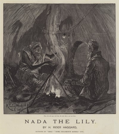 Nada the Lily, by H Rider Haggard by Richard Caton Woodville junior