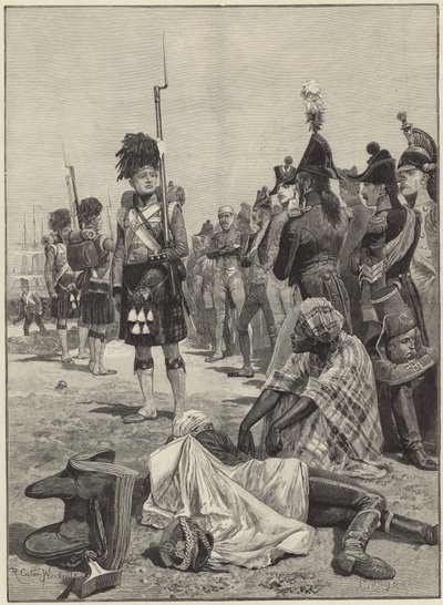 The 42nd Highlanders Guarding French Prisoners by Richard Caton Woodville junior