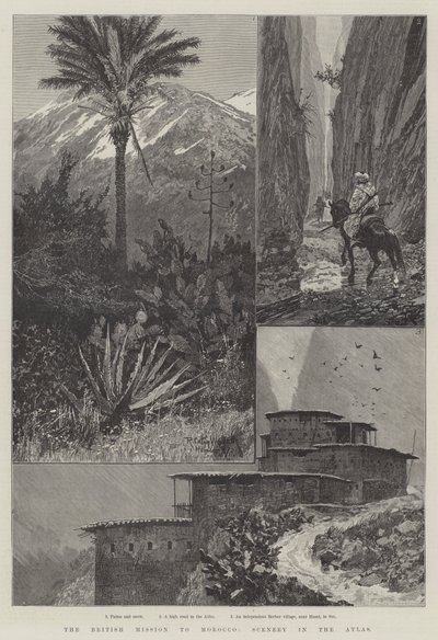The British Mission to Morocco, Scenery in the Atlas by Richard Caton Woodville junior
