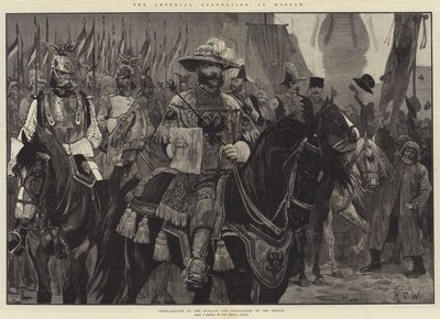 The Imperial Coronation at Moscow, Proclamation by the Heralds and Secretaries of the Senate by Richard Caton Woodville junior