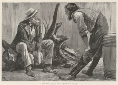 The Landlord of the Big Flume Hotel, by Bret Harte by Richard Caton Woodville junior