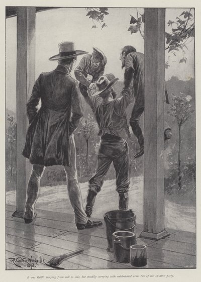 The Man and the Mountain, by Bret Harte by Richard Caton Woodville junior