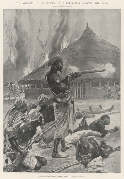 The Opening up of Nigeria, the Expedition against the Aros by Richard Caton Woodville junior