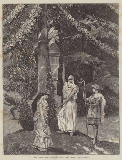 The Pastoral Plays at Coombe House, The Faithfull Shepherdesse by Richard Caton Woodville junior