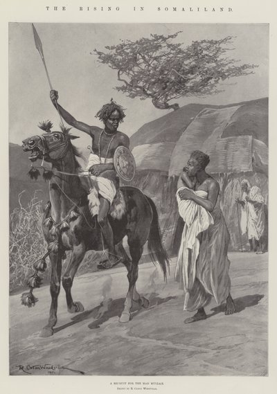 The Rising in Somaliland by Richard Caton Woodville junior
