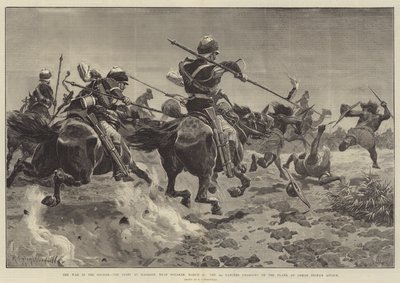 The War in the Sudan, the Fight at Hasheen, Near Suakin, 20 March, the 5th Lancers Charging on the Flank of Osman Digna