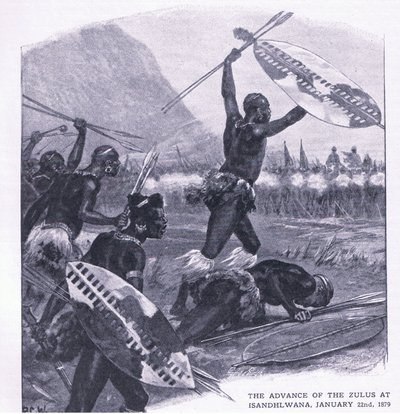 The advance of the Zulus at Isandhlwana 22 January 1879 by Richard Caton Woodville junior