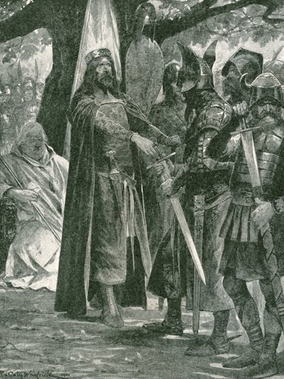 The Military Election of Alfred the Great, First King of All England by Richard Caton Woodville junior