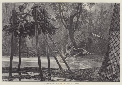 Tiger-Hunting in Mysore, India by Richard Caton Woodville junior