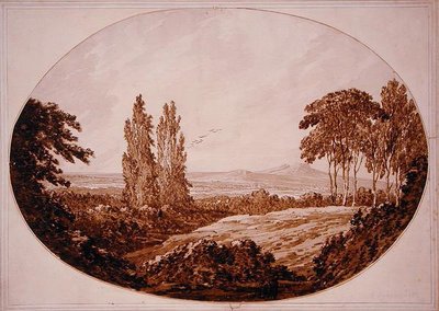 Landscape, Trees and Rocky Hills by Richard Cooper