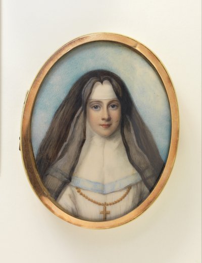 Box with Portrait Miniature of a Nun by Richard Cosway