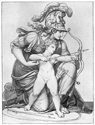 Minerva Directing the Arrow of Cupid by Richard Cosway