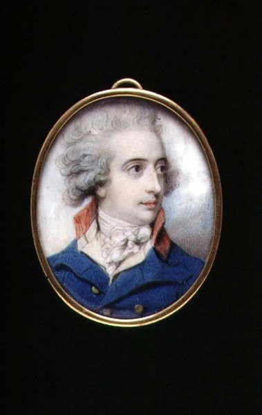 Portrait miniature of Major General William, The Viscount Fielding, c.1790 by Richard Cosway