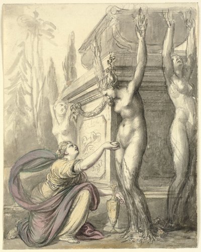 The Heliads at the Grave of Phaeton by Richard Cosway