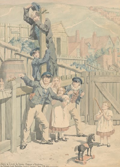 Sketch to Illustrate the Passions: Suspense or Expectation by Richard Dadd