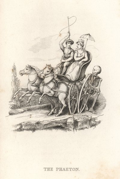 The Skeleton of Death and the Phaeton (engraving) by Richard Dagley
