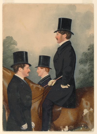 Portrait of Sir George Wombwell and His Brothers by Richard Dighton