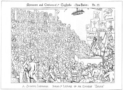A Scientific Institution. During ye Lecture of an Eminent Savan by Richard Doyle