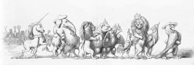 Animal Symbols of Countries Visiting the Great Exhibition by Richard Doyle