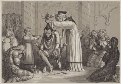 Barberous treatment of Henry I, by a Norman Bishop by Richard Doyle