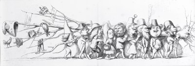 French Visitors to the Great Exhibition by Richard Doyle