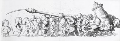 German Visitors to the Great Exhibition by Richard Doyle