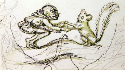 Goblin and Squirrel by Richard Doyle