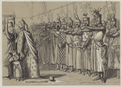 Henry III meeting his Parliament by Richard Doyle