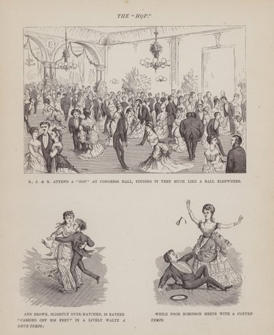 Page from The American Tour of Messrs Brown, Jones and Robinson by Richard Doyle