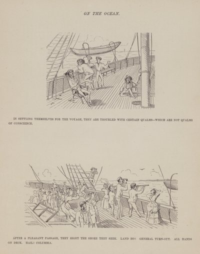 Page from The American Tour of Messrs Brown, Jones and Robinson by Richard Doyle