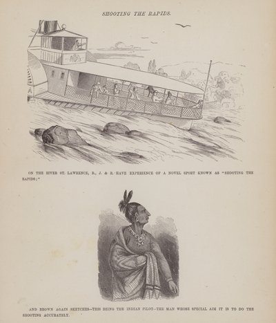 Page from The American Tour of Messrs Brown, Jones and Robinson by Richard Doyle