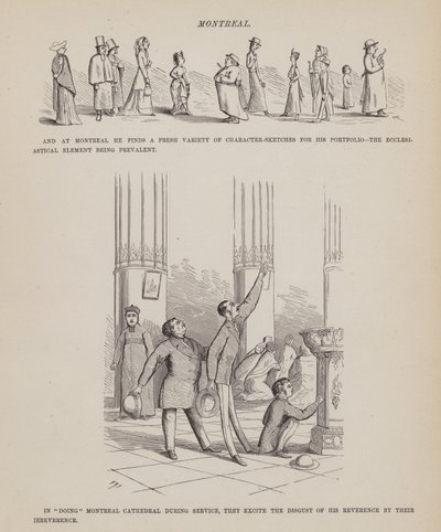 Page from The American Tour of Messrs Brown, Jones and Robinson by Richard Doyle