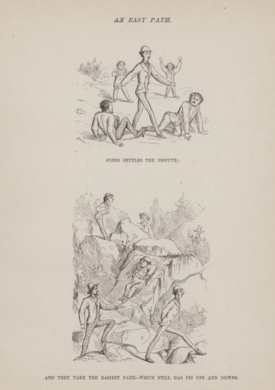Page from The American Tour of Messrs Brown, Jones and Robinson by Richard Doyle