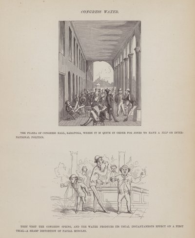 Page from The American Tour of Messrs Brown, Jones and Robinson by Richard Doyle