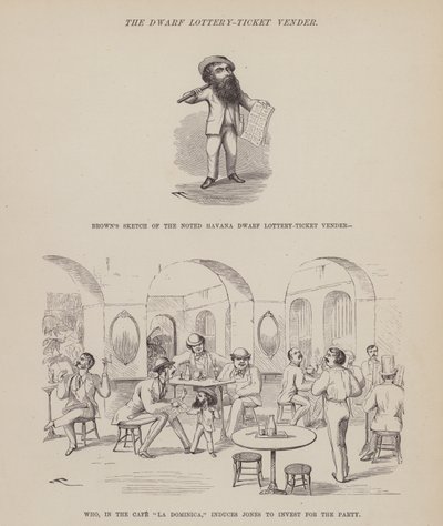 Page from The American Tour of Messrs Brown, Jones and Robinson by Richard Doyle