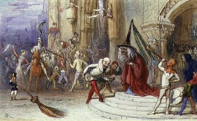 The Witch and her Broomstick by Richard Doyle
