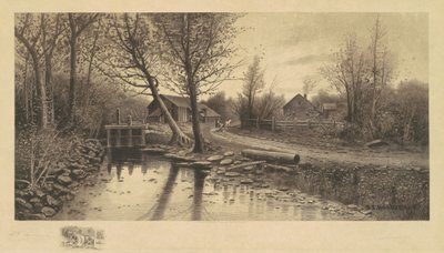 Untitled (Pastoral Scene with Sawmill) by Richard Dudensing
