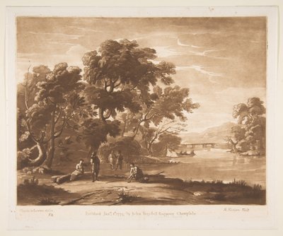 Landscape with Figures by Richard Earlom