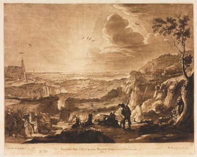 Liber Veritatis: No. 89, View of a Mountainous Extended Country by Richard Earlom