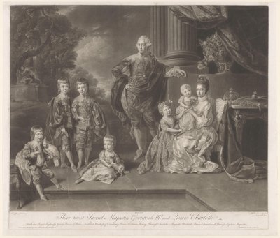 Portrait of George III, King of the United Kingdom, and His Family by Richard Earlom