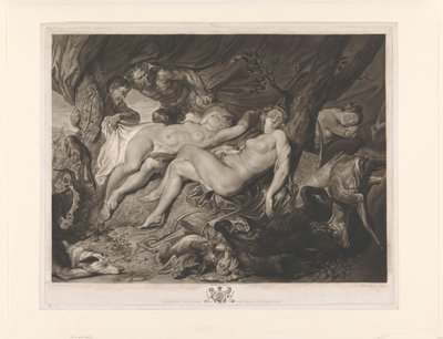 Sleeping Diana and Her Nymphs Spied on by Satyrs by Richard Earlom
