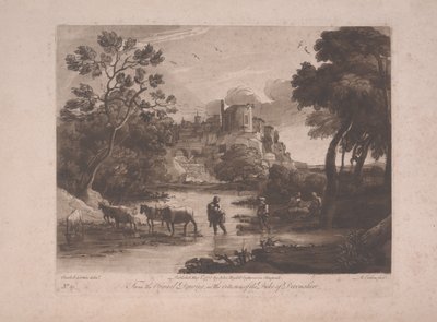 View of Tivoli at Sunset by Richard Earlom