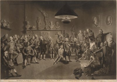 The Royal Academy of Arts by Richard Earlom, after Johann Zoffany