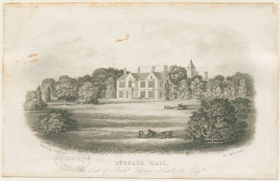 Apedale Hall House and Park by Richard Edensor Heathcote