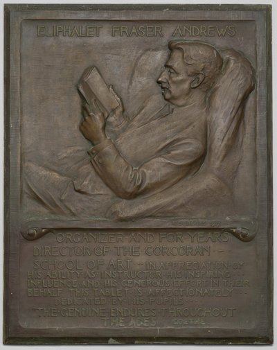 Memorial Tablet to the Late E. F. Andrews, 1917 by Richard Edwin Brooks